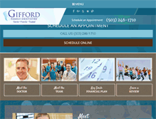 Tablet Screenshot of giffordfamilydentistry.com